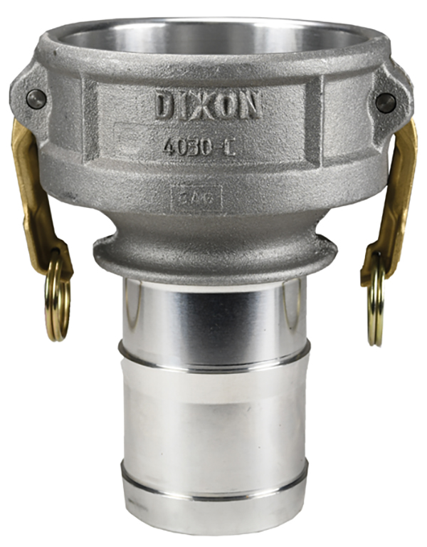 CAM & GROOVE REDUCING TYPE C COUPLER X HOSE SHANK